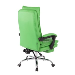 Sillón de Oficina MAC, Con Reposapiés, Piel Negra