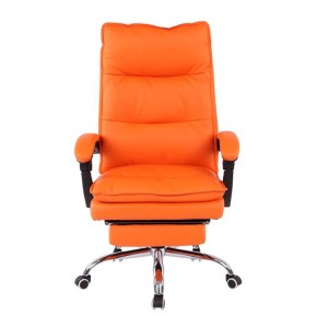 Sillón de Oficina MAC, Con Reposapiés, Piel Negra