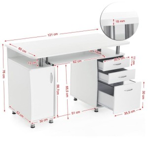 Mesa para Ordenador MOKE en Madera Negra
