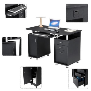 Mesa para Ordenador MOKE en Madera Negra