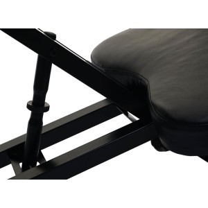 Silla Ergonómica de Rodillas MONTY en Piel color Negro