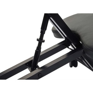 Silla Ergonómica de Rodillas MONTY en Piel color Negro