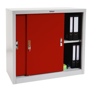 Armario Archivador RICHIE 2 PUERTAS, 91x46x83 cm, Gris Antracita