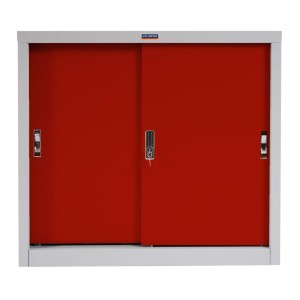 Armario Archivador RICHIE 2 PUERTAS, 91x46x83 cm, Gris Antracita