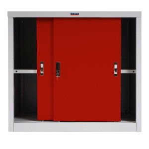 Armario Archivador RICHIE 2 PUERTAS, 91x46x83 cm, Gris Antracita
