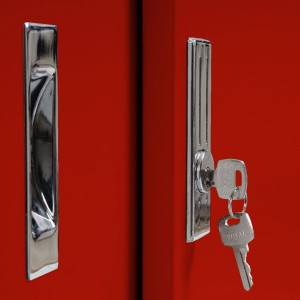 Armario Archivador RICHIE 2 PUERTAS, 91x46x83 cm, Gris Antracita