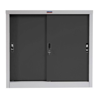 Armario Archivador RICHIE 2 PUERTAS, 91x46x83 cm, Gris Antracita 2