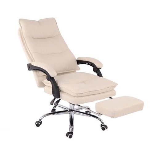 Sillón de Oficina MAC TELA, Grueso Acolchado, Reposapiés Extensible, Color Negro
