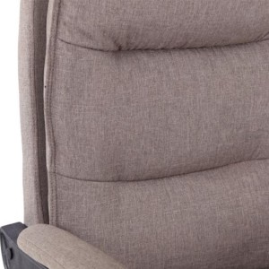 Sillón de Oficina MAC TELA, Con Reposapiés, Color Negro