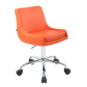 Silla de Oficina ASIA, Tapizada en Polipiel, Color Negro