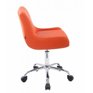 Silla de Oficina ASIA, Tapizada en Polipiel, Color Negro