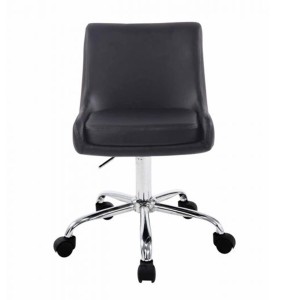 Silla de Oficina ASIA, Tapizada en Polipiel, Color Negro