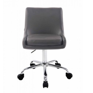 Silla de Oficina ASIA, Tapizada en Polipiel, Color Negro