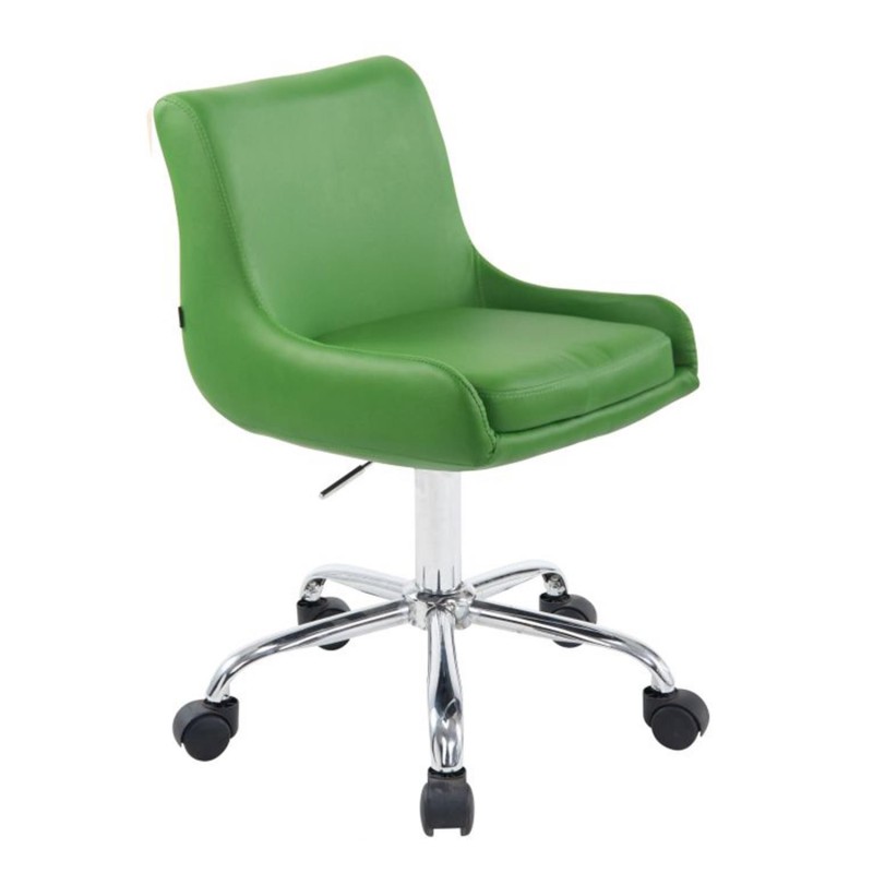 Silla de Oficina ASIA, Tapizada en Polipiel, Color Negro