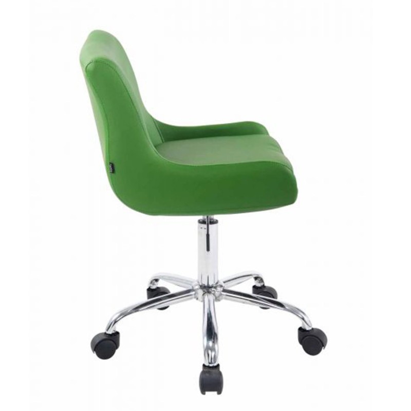 Silla de Oficina ASIA, Tapizada en Polipiel, Color Negro