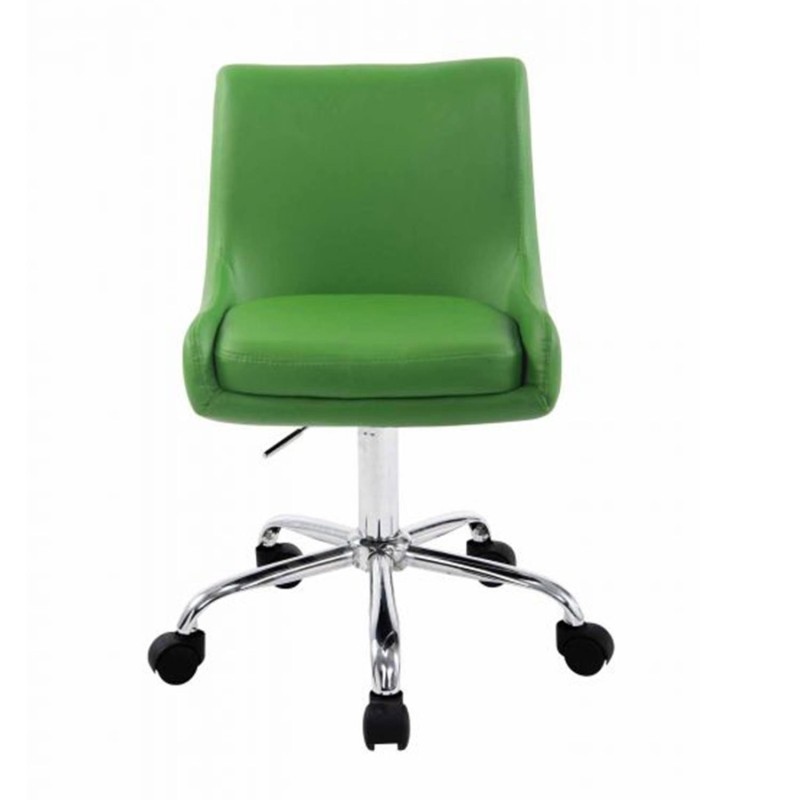Silla de Oficina ASIA, Tapizada en Polipiel, Color Negro