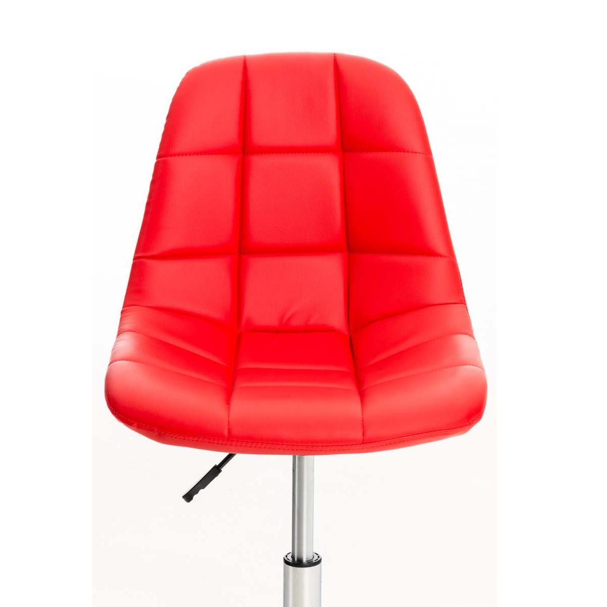 Silla de Oficina WALLY, Grueso Acolchado, Base Metálica, en Piel Amarilla