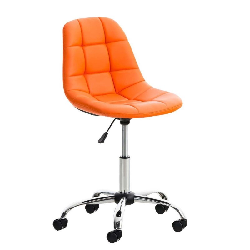 Silla de Oficina WALLY en Piel color Amarillo