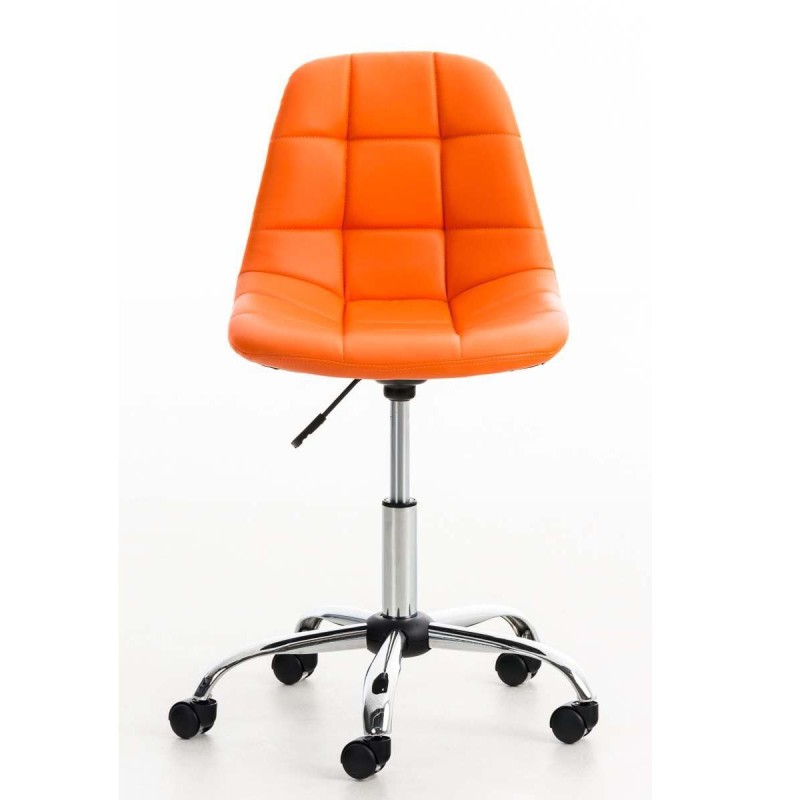 Silla de Oficina WALLY en Piel color Amarillo