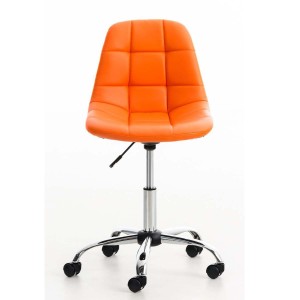 Silla de Oficina WALLY en Piel color Amarillo