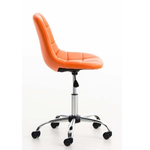 Silla de Oficina WALLY en Piel color Amarillo