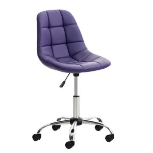 Silla de Oficina WALLY en Piel color Amarillo