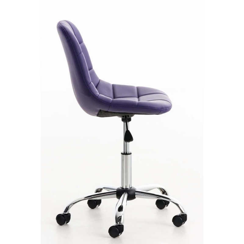 Silla de Oficina WALLY en Piel color Amarillo