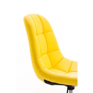 Silla de Oficina WALLY en Piel color Amarillo