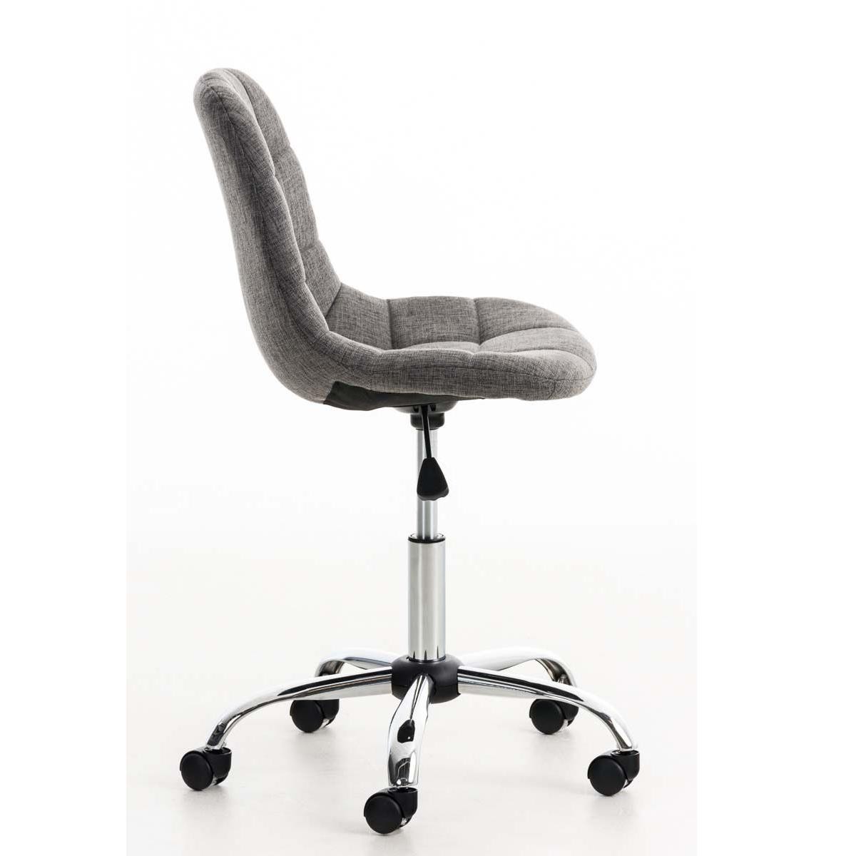 Silla de Oficina WALLY TELA, Grueso Acolchado, Base Metálica, en Negro