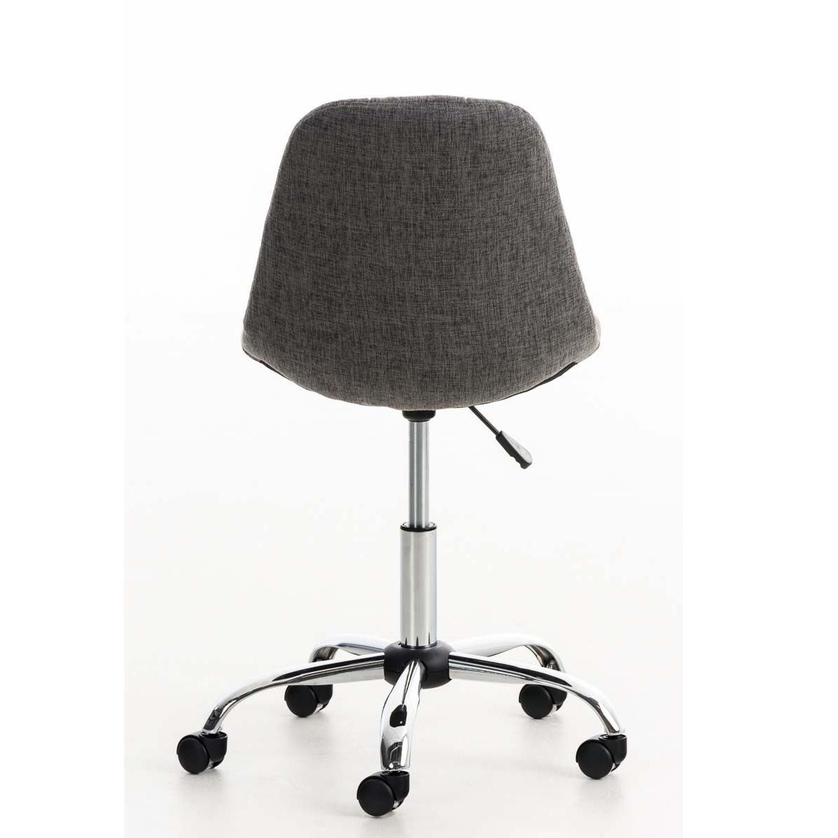 Silla de Oficina WALLY TELA, Grueso Acolchado, Base Metálica, en Negro