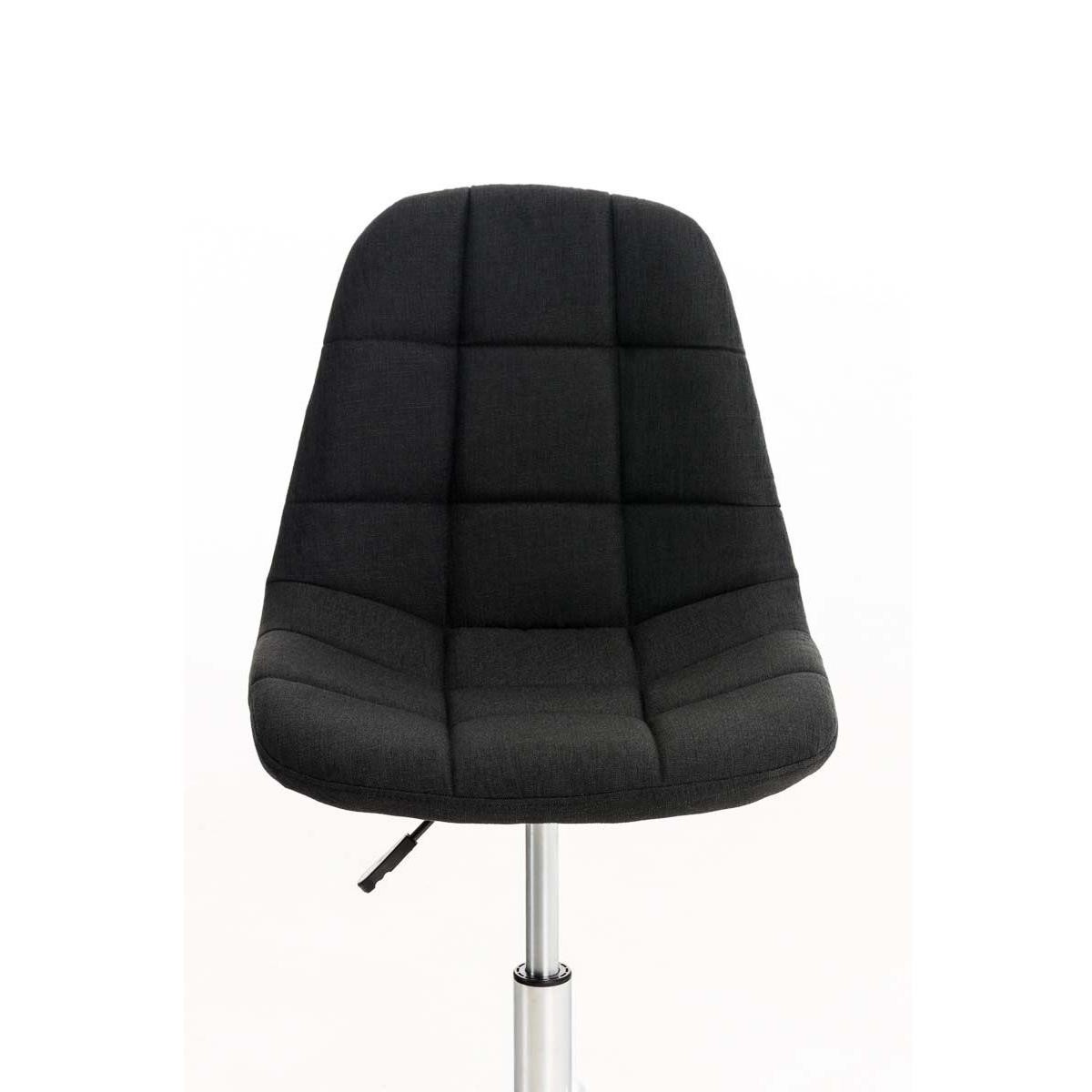 Silla de Oficina WALLY TELA, Grueso Acolchado, Base Metálica, en Negro