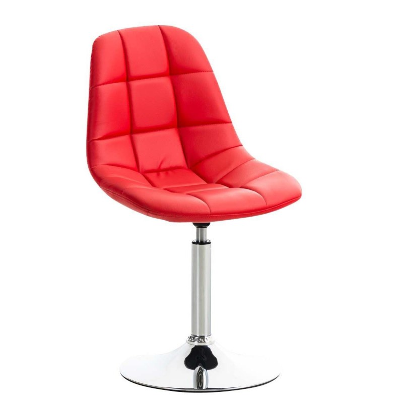 Silla de Confidente WALLY V en Piel color Amarillo