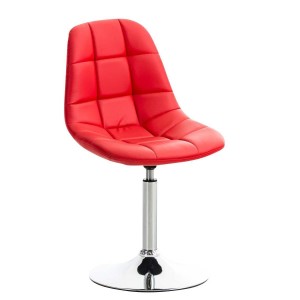 Silla de Confidente WALLY V en Piel color Amarillo