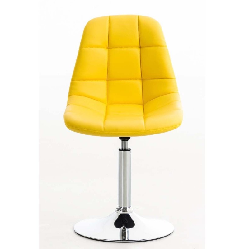 Silla de Confidente WALLY V en Piel color Amarillo