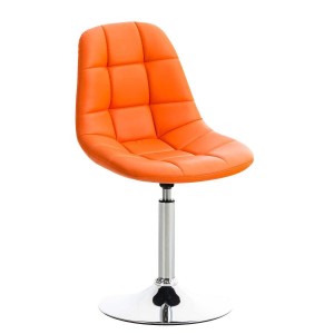 Silla de Confidente WALLY V en Piel color Amarillo