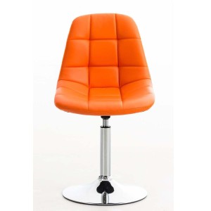 Silla de Confidente WALLY V en Piel color Amarillo