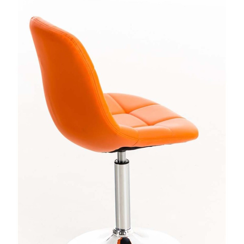 Silla de Confidente WALLY V en Piel color Amarillo