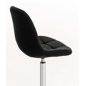 Silla de Confidente WALLY V TELA en color Negro