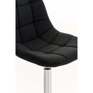 Silla de Confidente WALLY V TELA en color Negro