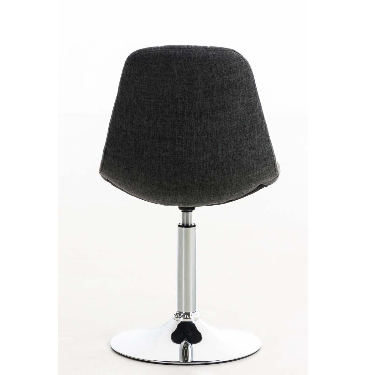 Silla de Confidente WALLY V TELA, Grueso Acolchado, Base Metálica, en Negro