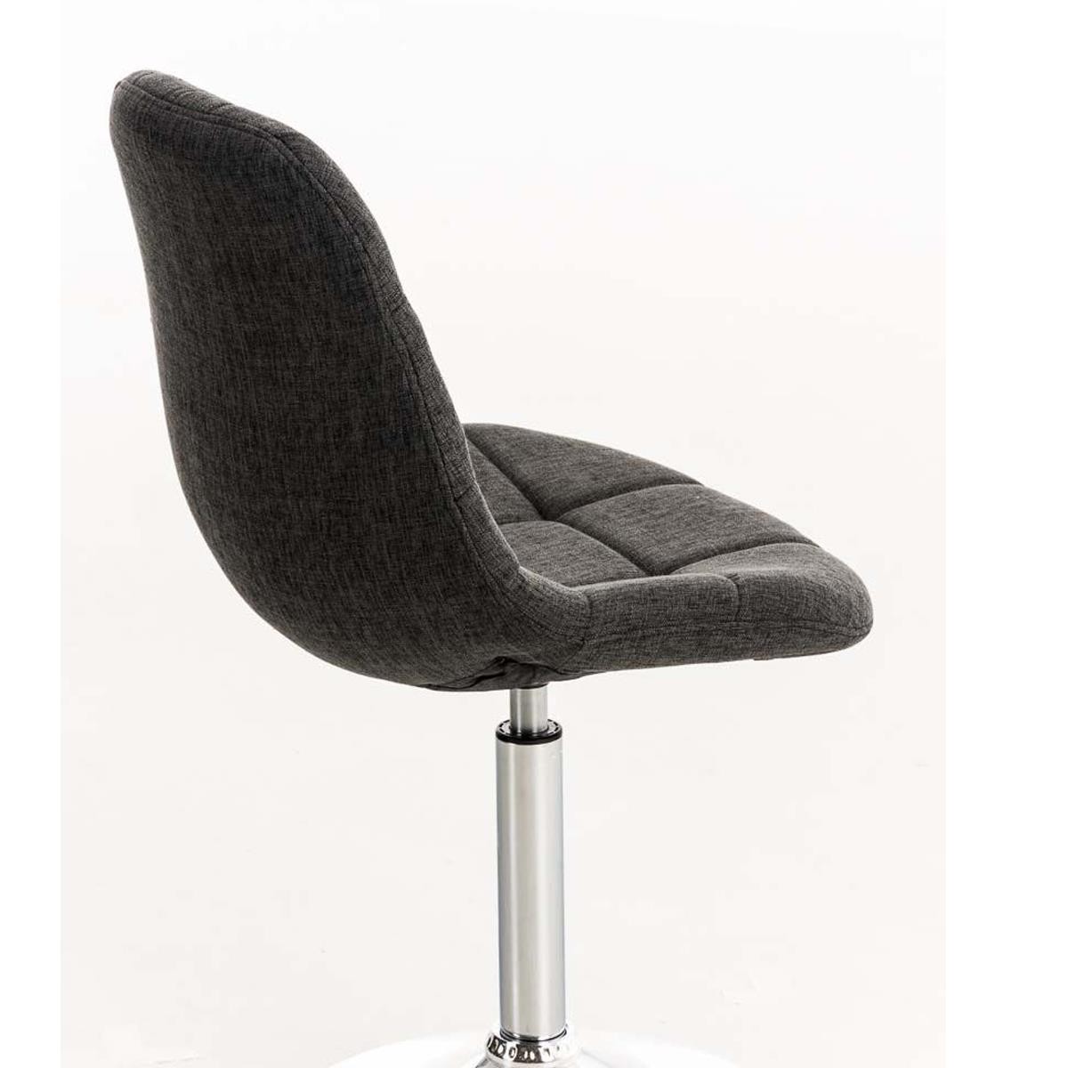 Silla de Confidente WALLY V TELA, Grueso Acolchado, Base Metálica, en Negro