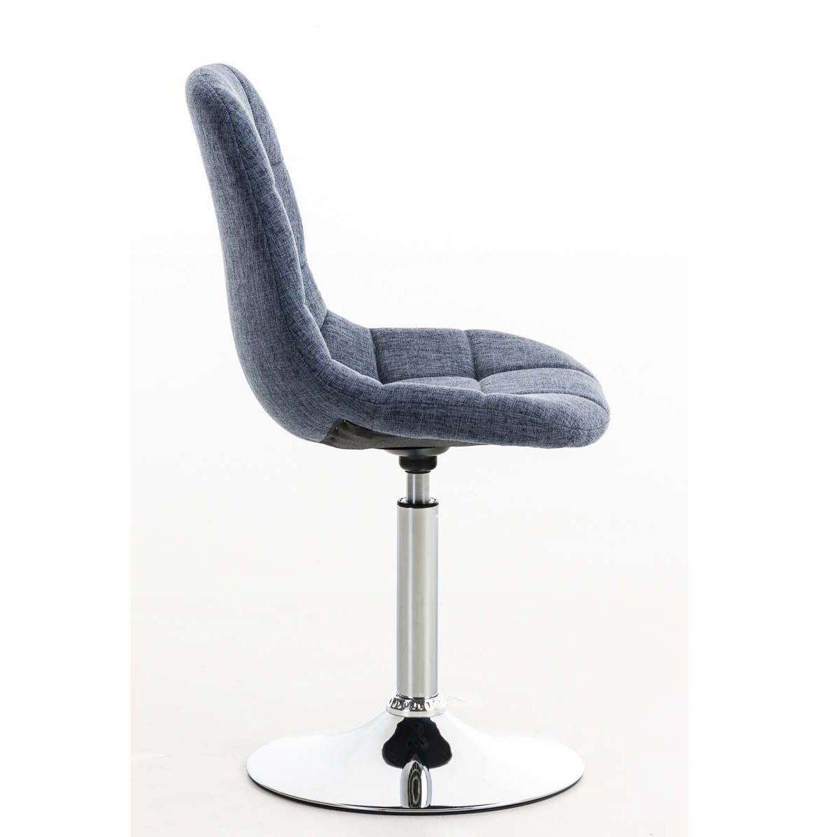 Silla de Confidente WALLY V TELA, Grueso Acolchado, Base Metálica, en Negro