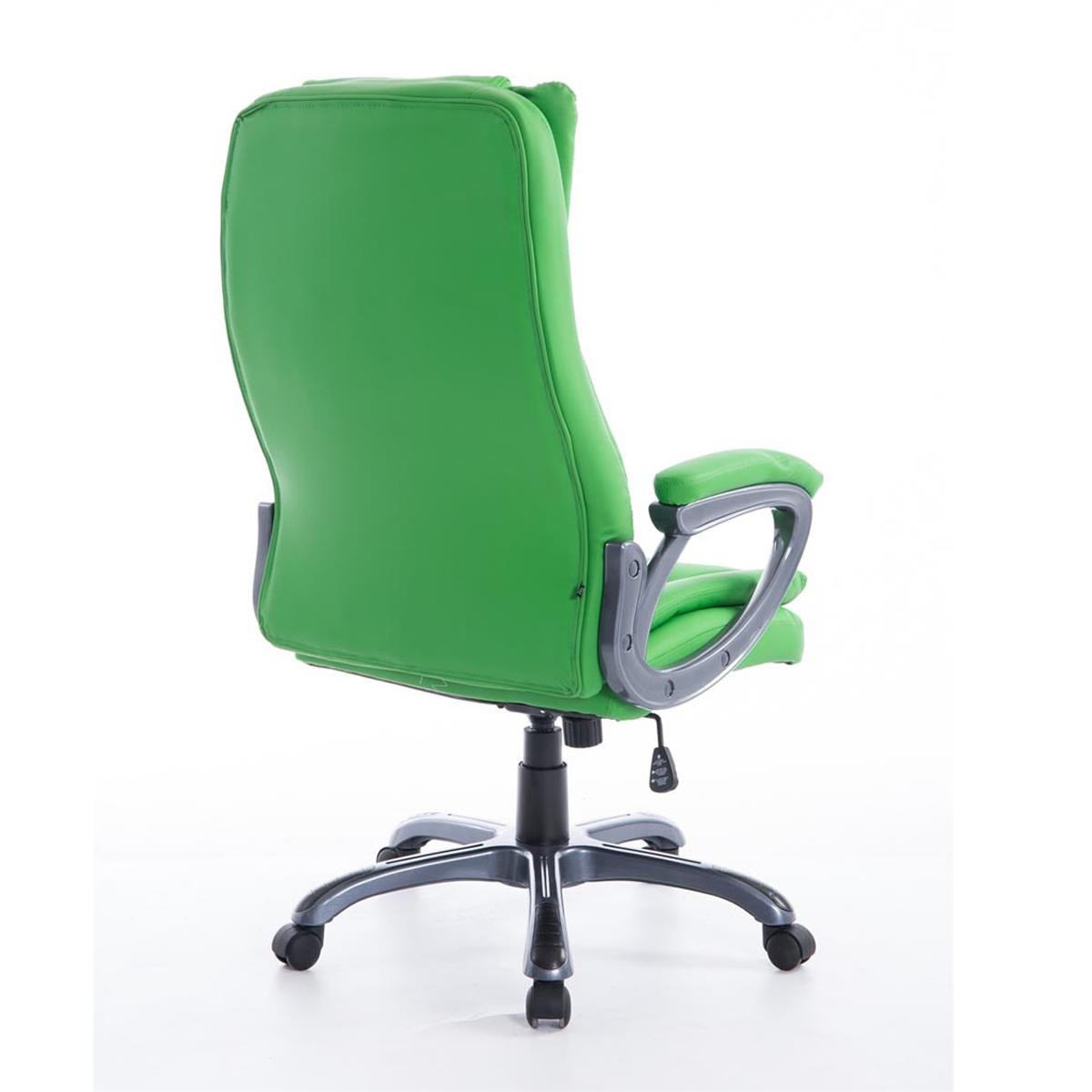 Sillón de Oficina VILTA, Grueso Acolchado, Resistente hasta 150 kg, en Piel Negra