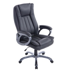 Sillón de Oficina VILTA en Piel Negra