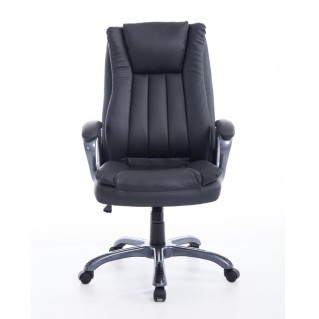 Sillón de Oficina VILTA en Piel Negra 2
