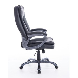 Sillón de Oficina VILTA en Piel Negra