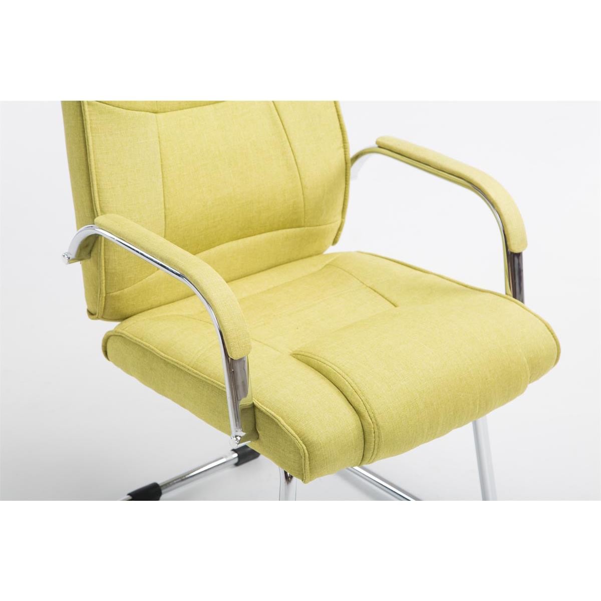 Silla de Confidente DENVER TELA, Estructura Metálica, Acolchada en color Negro