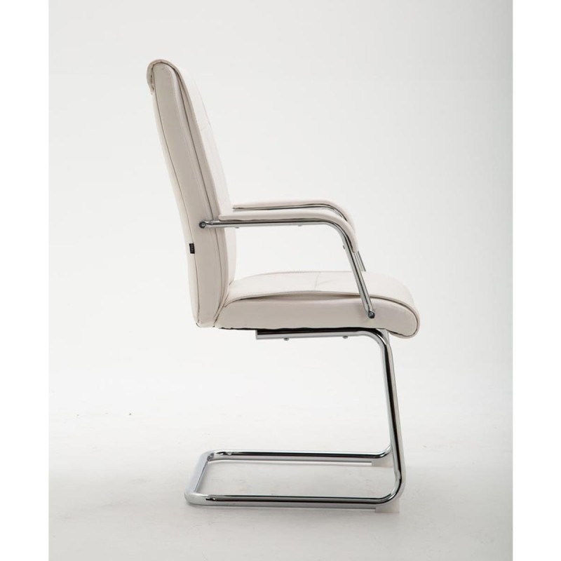 Silla de Confidente RUNA en Piel Negra