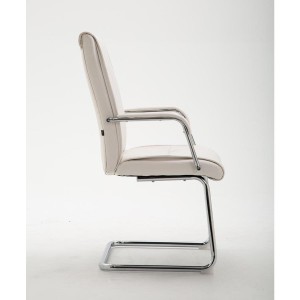 Silla de Confidente RUNA en Piel Negra