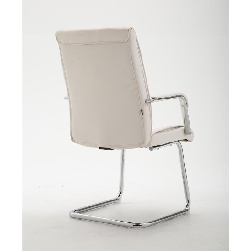 Silla de Confidente RUNA en Piel Negra